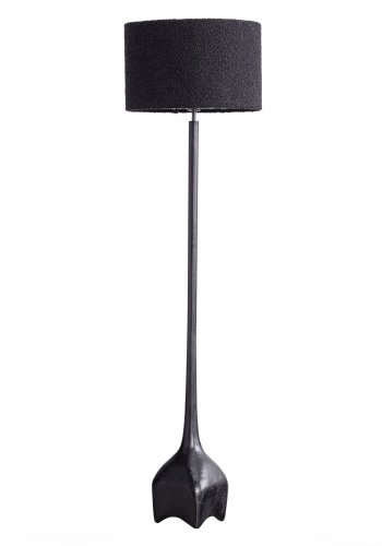 WOOOD EXCLUSIVE Foss gulvlampe fod, uden skrm - antik sort/brun aluminium (H:129)