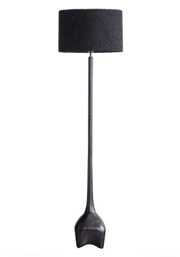 WOOOD EXCLUSIVE Foss gulvlampe fod, uden skrm - antik sort/brun aluminium (H:129)