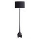 WOOOD EXCLUSIVE Foss gulvlampe fod, uden skrm - antik sort/brun aluminium (H:129)