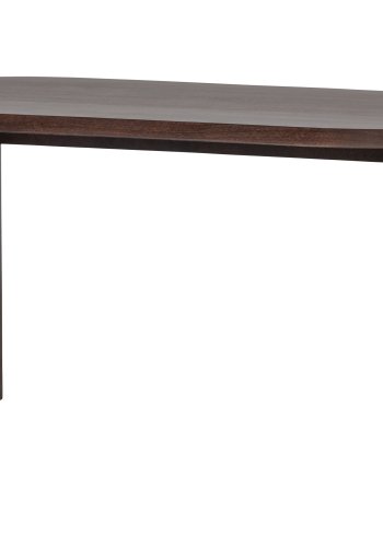VTWONEN Ellips spisebord, oval - brun valnddefarvet mangotr (90x180)
