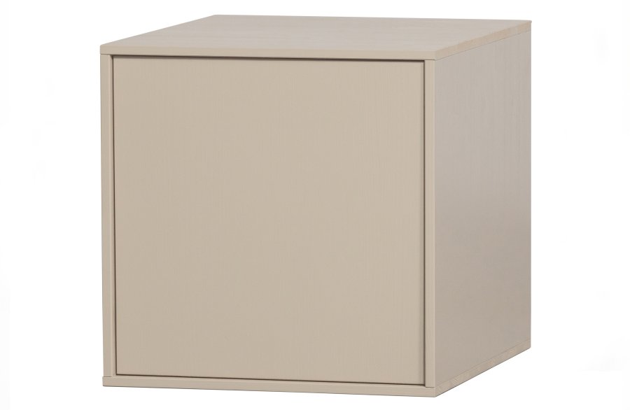 VTWONEN Daily Closet Single skab, m. 1 push to open lge og 1 hylde - dakargrau fyrretr (H:50)