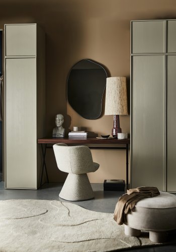 VTWONEN Daily Closet Single skab, m. 1 push to open lge og 1 hylde - dakargrau fyrretr (H:50)