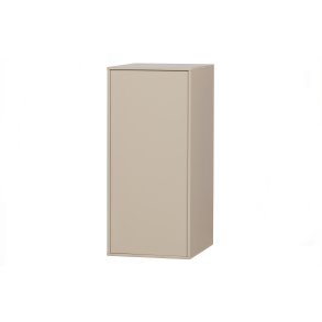 VTWONEN Daily Closet Single skab, m. 1 push to open lge og 1 stang - dakargrau fyrretr (H:110)