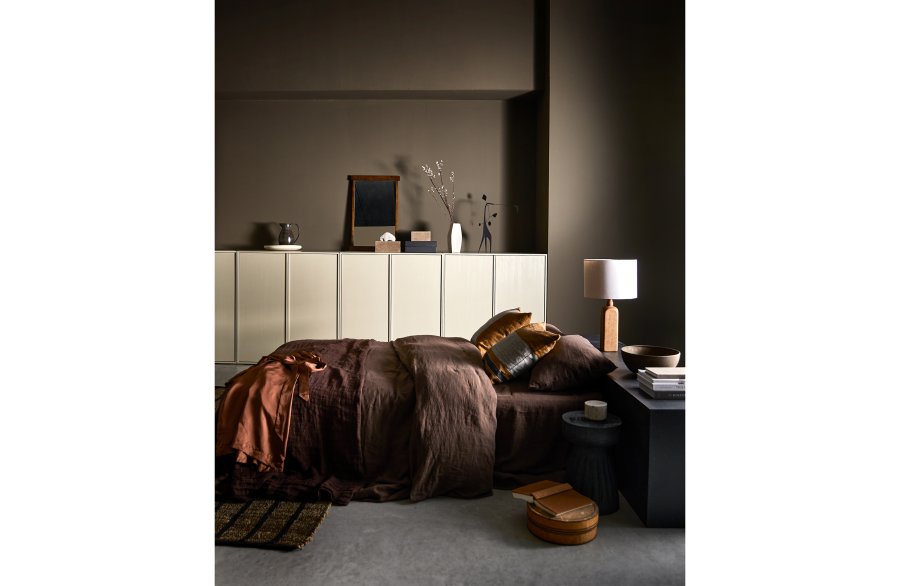 VTWONEN Daily Closet Single skab, m. 1 push to open lge og 1 stang - dakargrau fyrretr (H:110)