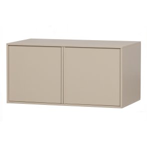 VTWONEN Daily Closet Dobbelt skab, m. 2 push to open lger og 2 hylder - dakargrau fyrretr (H:50)