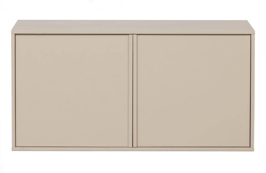 VTWONEN Daily Closet Dobbelt skab, m. 2 push to open lger og 2 hylder - dakargrau fyrretr (H:50)