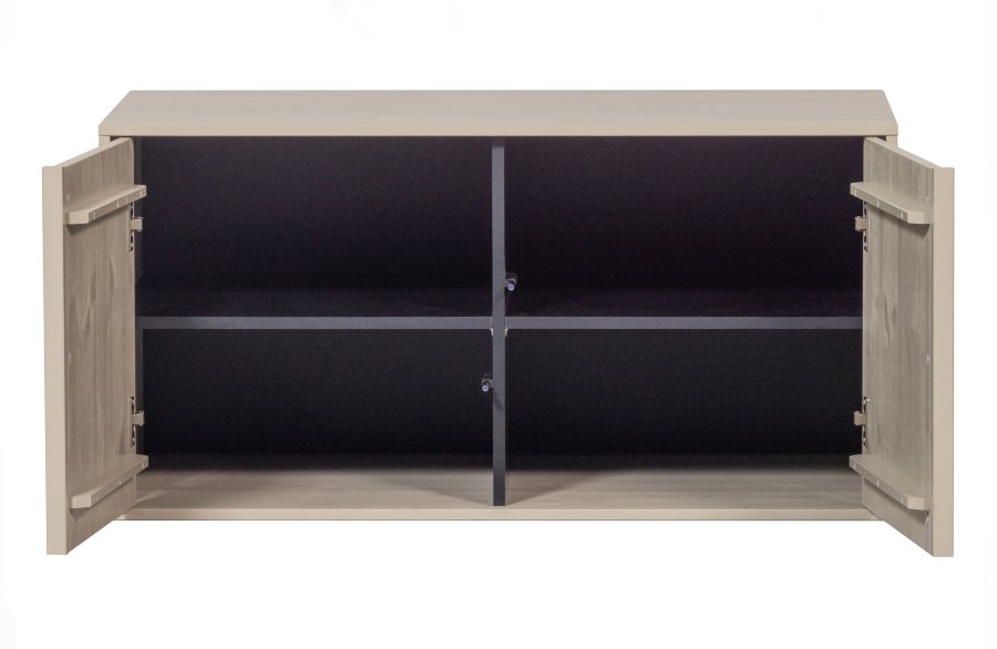 VTWONEN Daily Closet Dobbelt skab, m. 2 push to open lger og 2 hylder - dakargrau fyrretr (H:50)