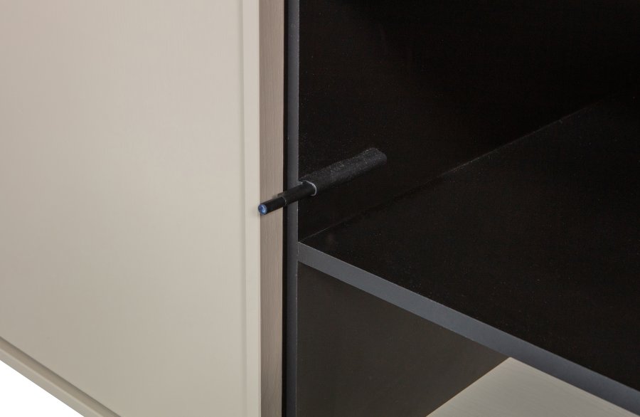 VTWONEN Daily Closet Dobbelt skab, m. 2 push to open lger og 2 hylder - dakargrau fyrretr (H:50)