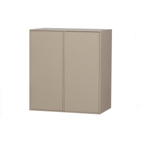 VTWONEN Daily Closet Dobbelt skab, m. 2 push to open lger og 2 stnger - dakargrau fyrretr (H:110)