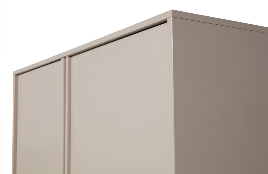 VTWONEN Daily Closet Dobbelt skab, m. 2 push to open lger og 2 stnger - dakargrau fyrretr (H:110)