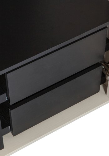 VTWONEN Daily Closet Dobbelt skab, m. 2 lger, 2 skuffer, 2 hylder - dakargrau fyrretr (H:200)