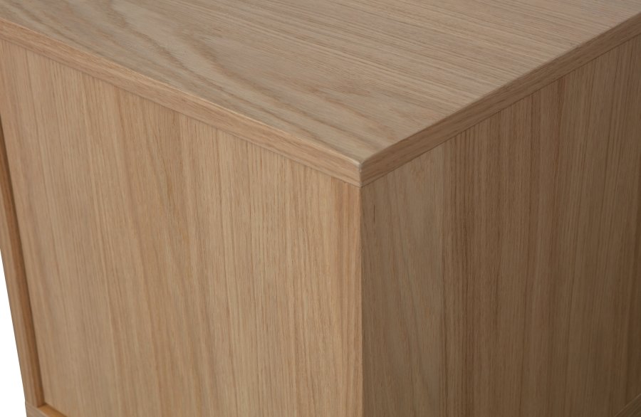 VTWONEN Modulair underskab, m. 1 push to open lge og 1 hylde - natur mat egetrsfinér (40x40)