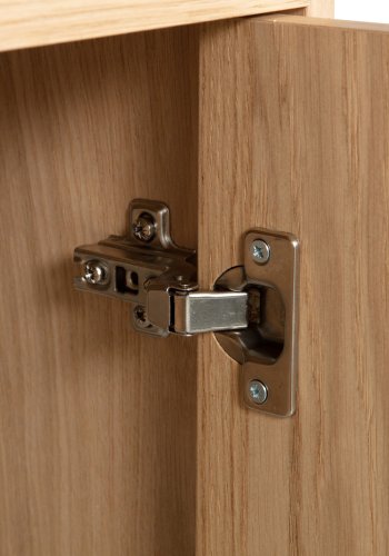 VTWONEN Modulair underskab, m. 1 push to open lge og 1 hylde - natur mat egetrsfinér (40x40)