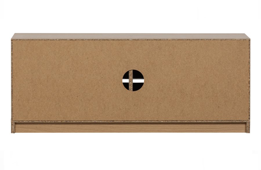 VTWONEN Modulair underskab, m. 2 push to open lger og 2 hylder - natur mat egetrsfinér (110x40)