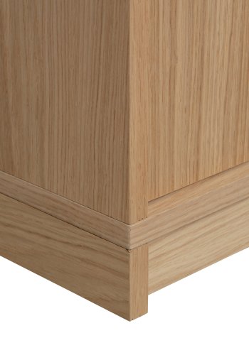 VTWONEN Modulair underskab, m. 2 push to open lger og 2 hylder - natur mat egetrsfinér (110x40)