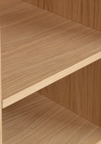 VTWONEN Modulair overskab, m. 3 push to open lger og hylder - natur mat egetrsfinér (77x40)