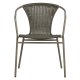 WOOOD EXCLUSIVE Weston havestol, m. armln, stabelbar - jungle polyrattan og metal