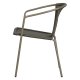 WOOOD EXCLUSIVE Weston havestol, m. armln, stabelbar - jungle polyrattan og metal