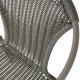 WOOOD EXCLUSIVE Weston havestol, m. armln, stabelbar - jungle polyrattan og metal