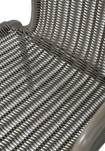 WOOOD EXCLUSIVE Weston havestol, m. armln, stabelbar - jungle polyrattan og metal