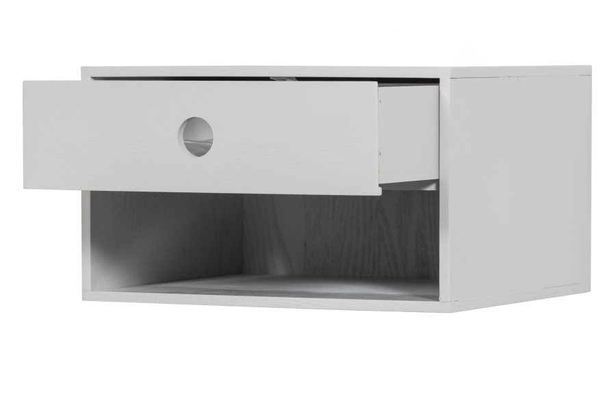 WOOOD Nancy vghngt natbord, m. 1 skuffe og 1 rum - tgegr MDF (34x30)