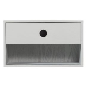 WOOOD Nancy vghngt natbord, m. 1 skuffe og 1 rum - tgegr MDF (34x30)