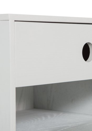 WOOOD Nancy vghngt natbord, m. 1 skuffe og 1 rum - tgegr MDF (34x30)