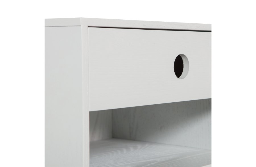 WOOOD Nancy vghngt natbord, m. 1 skuffe og 1 rum - tgegr MDF (34x30)