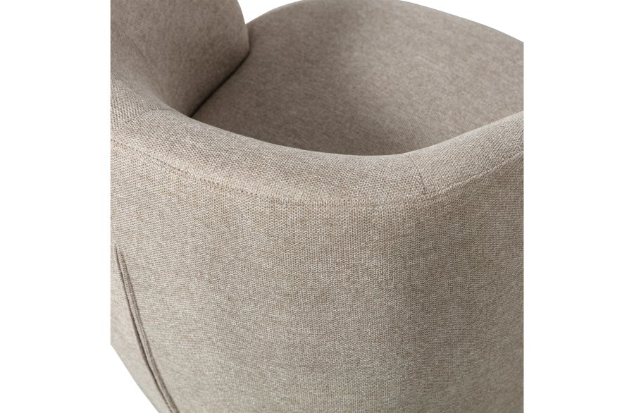 WOOOD EXCLUSIVE Serra drejestol - sand polyester