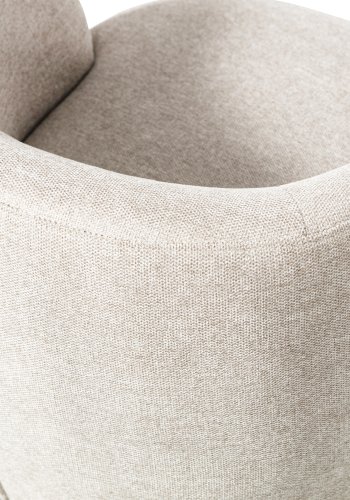 WOOOD EXCLUSIVE Serra drejestol - offwhite polyester