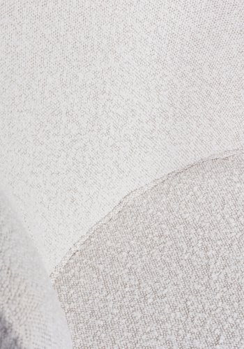 BEPUREHOME Admit spisebordsstol - natur bouclé polyester og sort metal