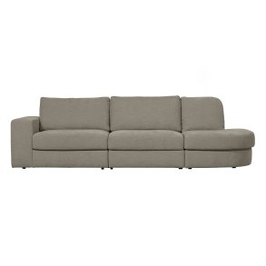 VTWONEN Family 2,5 pers. sofa, afrundet hjre - varm gr polyester