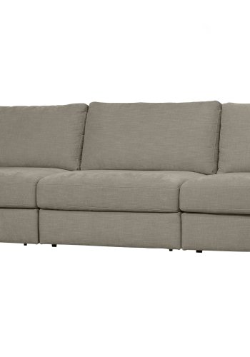 VTWONEN Family 2,5 pers. sofa, afrundet hjre - varm gr polyester