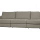 VTWONEN Family 2,5 pers. sofa, afrundet hjre - varm gr polyester