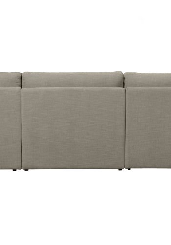 VTWONEN Family 2,5 pers. sofa, afrundet hjre - varm gr polyester