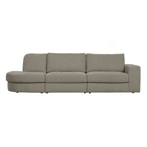 VTWONEN Family 2,5 pers. sofa, afrundet venstre - varm gr polyester