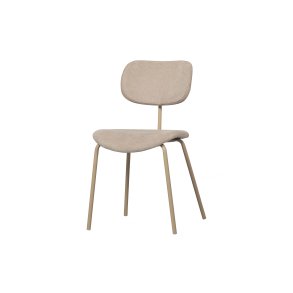 WOOOD EXCLUSIVE Link spisebordsstol - sand stof og sand metal