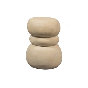 WOOOD EXCLUSIVE Yvo sidebord, organisk - gr/sand fiberler (37x35)