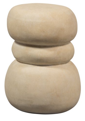 WOOOD EXCLUSIVE Yvo sidebord, organisk - gr/sand fiberler (37x35)