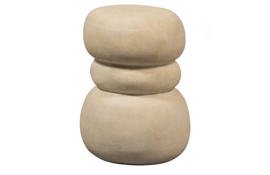 WOOOD EXCLUSIVE Yvo sidebord, organisk - gr/sand fiberler (37x35)