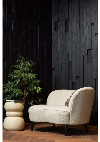 WOOOD EXCLUSIVE Yvo sidebord, organisk - gr/sand fiberler (37x35)