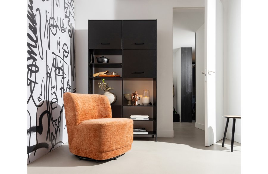 WOOOD EXCLUSIVE Atty drejestol - blossom fljl polyester