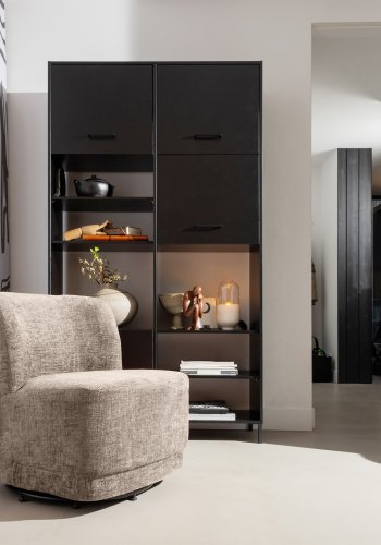 WOOOD EXCLUSIVE Atty drejestol - sand fljl polyester