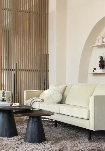 BEPUREHOME Posture sofabord, organisk - sort mangotr (120)