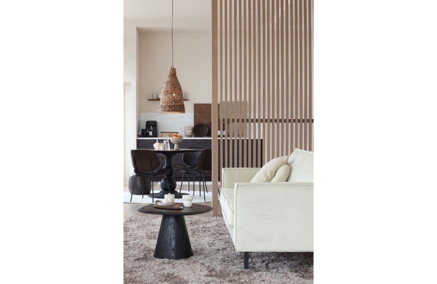 BEPUREHOME Posture sofabord, organisk - sort mangotr (70)