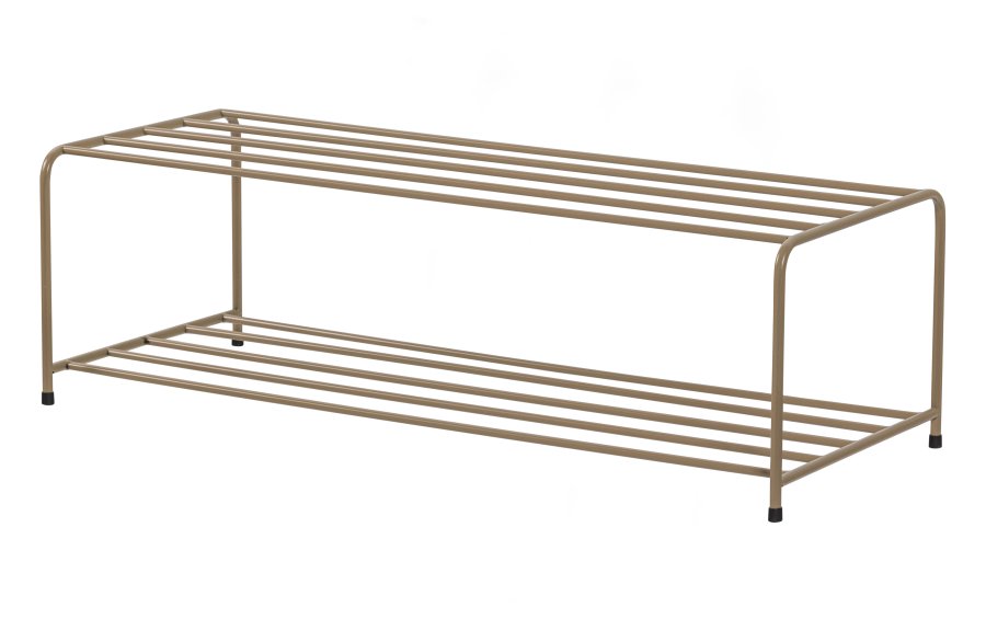 WOOOD Josse skostativ, rektangulr - army brun metal (B:80)