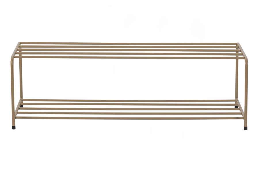 WOOOD Josse skostativ, rektangulr - army brun metal (B:80)