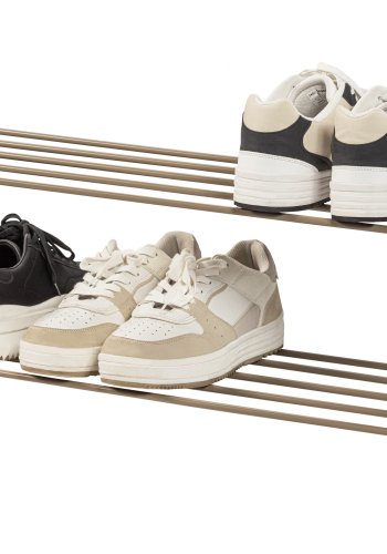 WOOOD Josse skostativ, rektangulr - army brun metal (B:80)