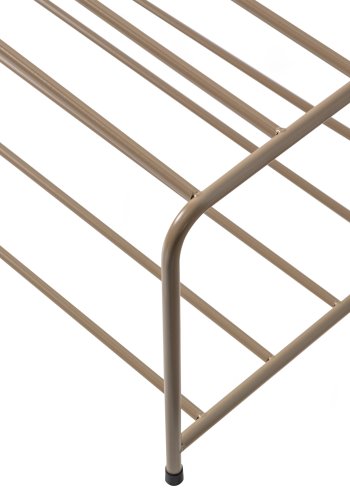 WOOOD Josse skostativ, rektangulr - army brun metal (B:80)