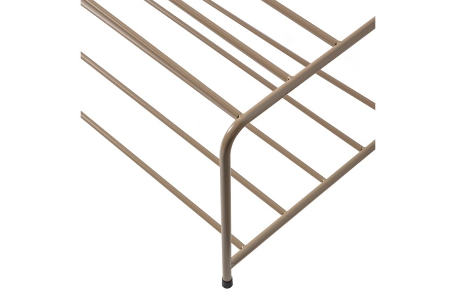 WOOOD Josse skostativ, rektangulr - army brun metal (B:80)